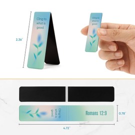 Morjor 8 Pcs Magnetic Bible Verse Bookmarks with Envelope, Mother's Day Christian Gift, Inspirational Christian Bookmarks, Bible Bookmarks for Women and Men, Love & Care 4