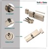 KOTARBAU 5907465919593 Lock Cylinder, Nickel, A 40 / B 40