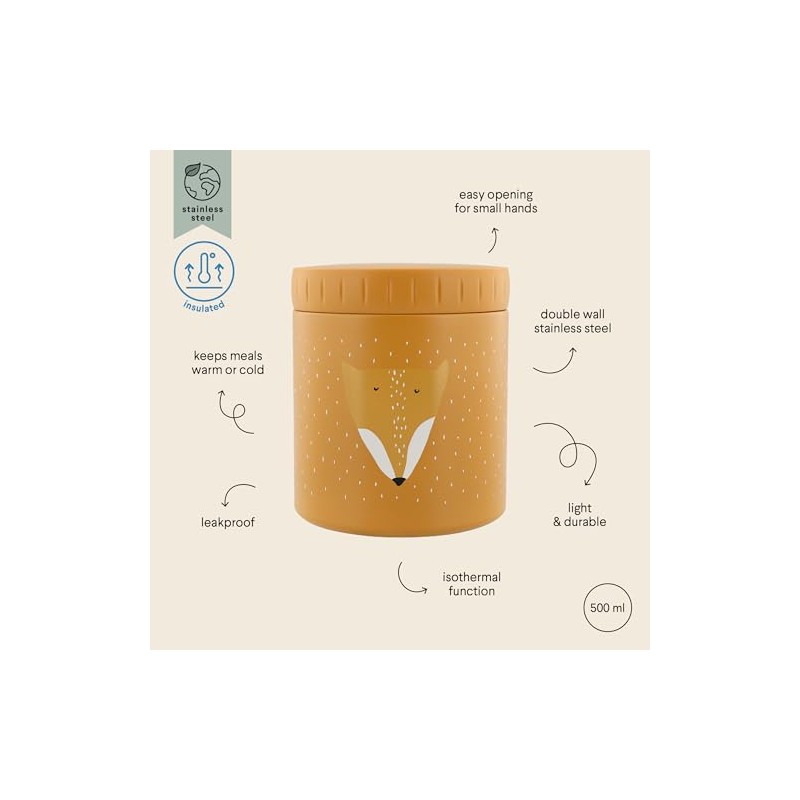 Trixie Insulated Lunch Box Stainless Steel 300 ml (Fox)