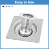 sourcing map 4 Pack Shower Drain Strainer, 2" x 2.2"