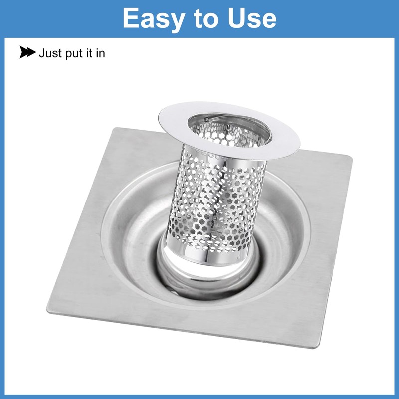 sourcing map 4 Pack Shower Drain Strainer, 2" x 2.2"