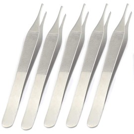 AA PRO SET OF 5 PCS ADSON TISSUE FORCEPS 1x2 O.R GRADE VETERINARY DENTAL INST A+ QUALITY