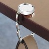 HBYMYDA 2 Pcs Handbag Hooks for Tables Foldable Round Purse