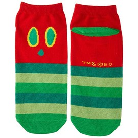 Nakajimacorp 134707-19 Harapeko Aomushi Socks, Face, 8.7 - 9.4 inches (22 - 24 cm), Socks