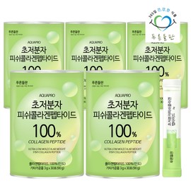 green fields Ultra-low molecular collagen stick, 100 Dalton young fish eating low molecular collagen peptides, 90g, 5 pieces / 초저분자 콜라겐 스틱 100달톤 먹는 어린 피쉬 저분자 콜라겐 펩타이드 90g, 5개
