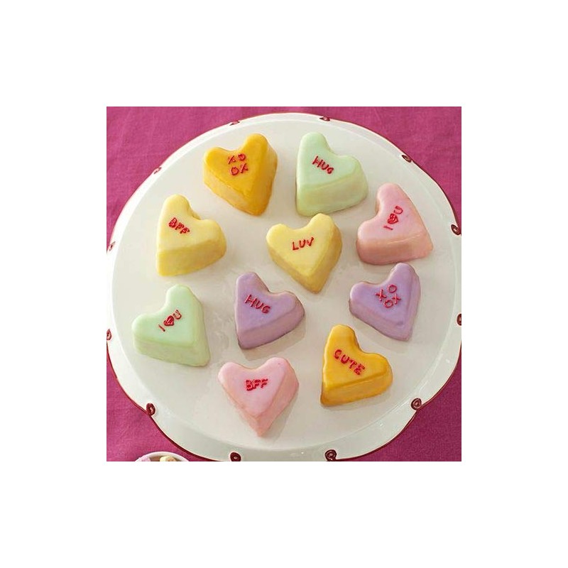 Nordic Ware Cast-Aluminum Non-Stick Mini Hearts Baking Pan, Black