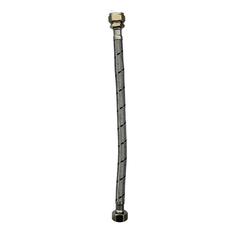 WRAS 15mm Flexible Hose, Double Pack 15mm x 1/2inch Flexi