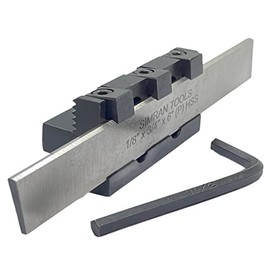 BLUEFOX TOOLS Lathe Adjustable Type Parting Cut Off Tool Holder 10mm Shank With 3/4" HSS Blade | Metal Lathe machine | T Type Cut Off Quality | Steel Tool - Hardened and Precisely Ground