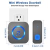 SURFOU Wireless Doorbell with 1 receiver 2 Buttons,IP55 Waterproof Doorbell,1300