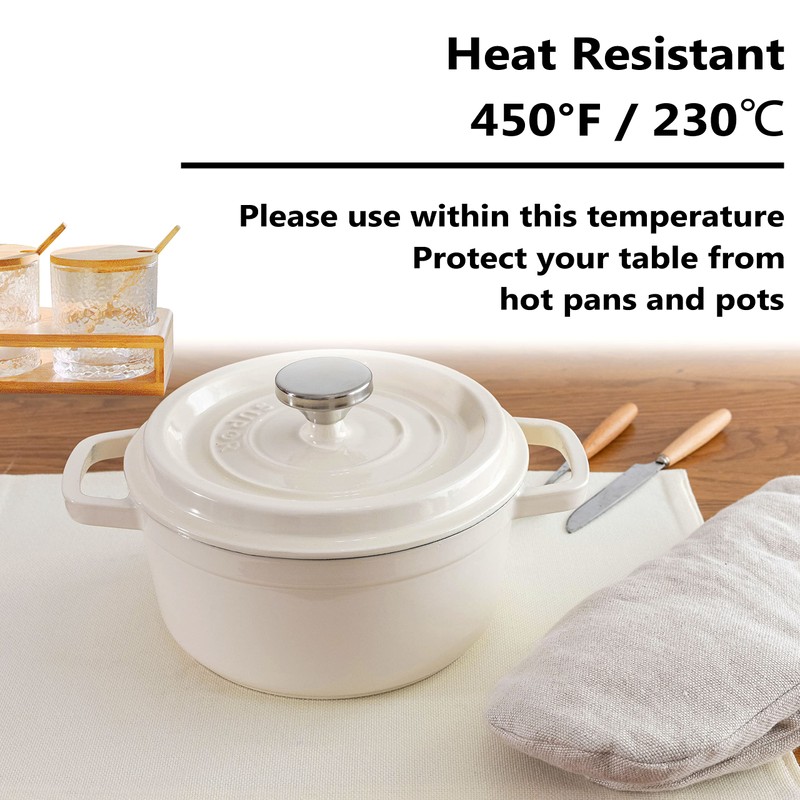 Home Brilliant Light Beige Rectangle Placemats 33 X 48 CM,
