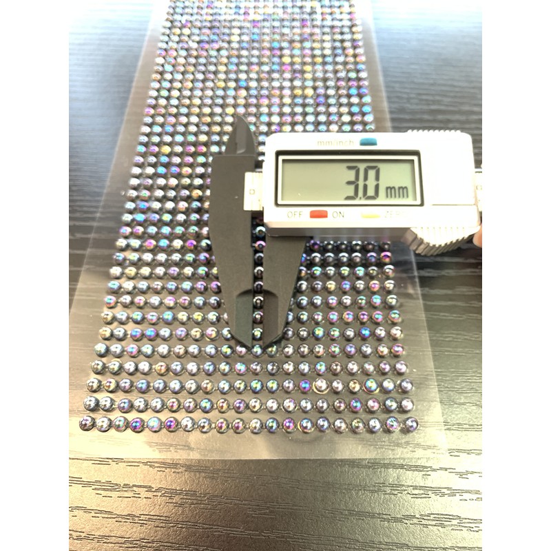 XIAXIN Rhinestone Black Pearl 3mm Color Sticker Decoration Sticker RSS-81