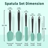 Coukre Silicone Spatula Set of 5,High Temperature Resistant, Food Grade