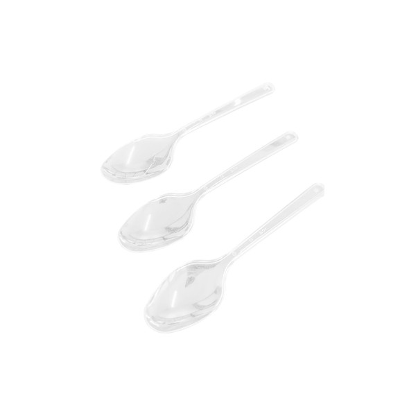 100 x Reusable Plastic Spoons, 18 cm Reusable Spoons, Reusable