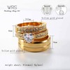 Two Rings His Hers Wedding Ring Sets Couples Rings Women's