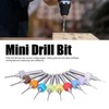 10pcs Mini Drill Bit Colour Micro Spiral Flute CNC Cutter