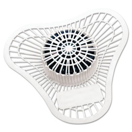 Big D 660 Extra Duty Urinal Screen with Non-Para Block, Evergreen Fragrance with Enzymes, 2000 Flushes (Pack of 12) - Ideal for restrooms in offices, schools, restaurants, hotels, stores