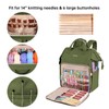 Leudes Knitting Bag Backpack, Yarn Storage Organizer Large Crochet Bag