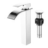 GENBONS Vessel Sink Faucet Chrome Bathroom Faucets Tall Waterfall Bathroom