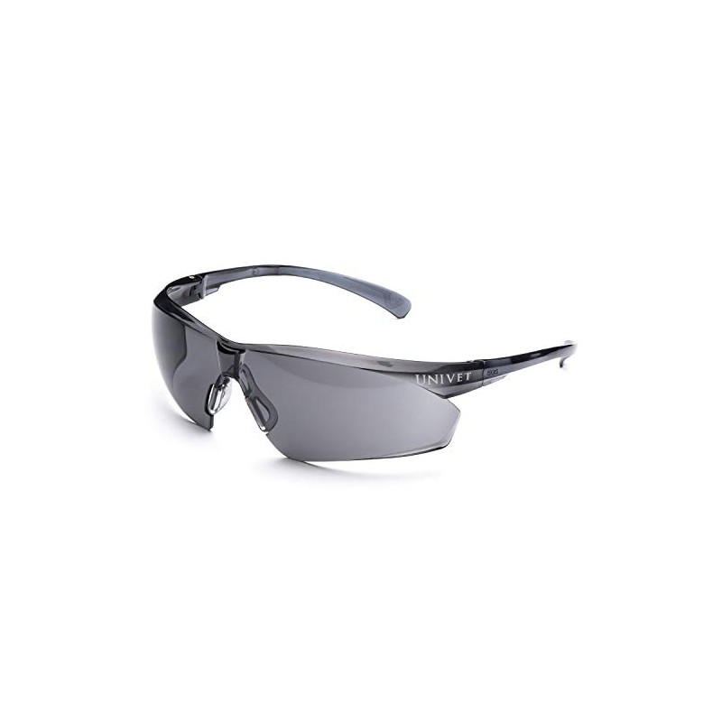 Univet 505U.00.00.02 "No.505U" Safety Goggles with Glass, Smoky-Grey