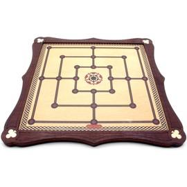 Nine men's morris traditional wooden board game