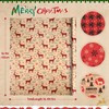 Anvure Christmas Wrapping Paper (4 Rolls: 93 sq. ft total)