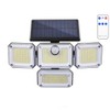 4-Head Solar Motion Sensor Security Light, 3000 Lumens, 270° Wide