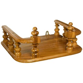 ThaiArtCraft Buddha Shelf Statue Stand Wall Rack Teak Wood Asian Style