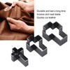 3PCS Crossed Shaped Leather Cutter Set, Leather Corner Punch, Crossed