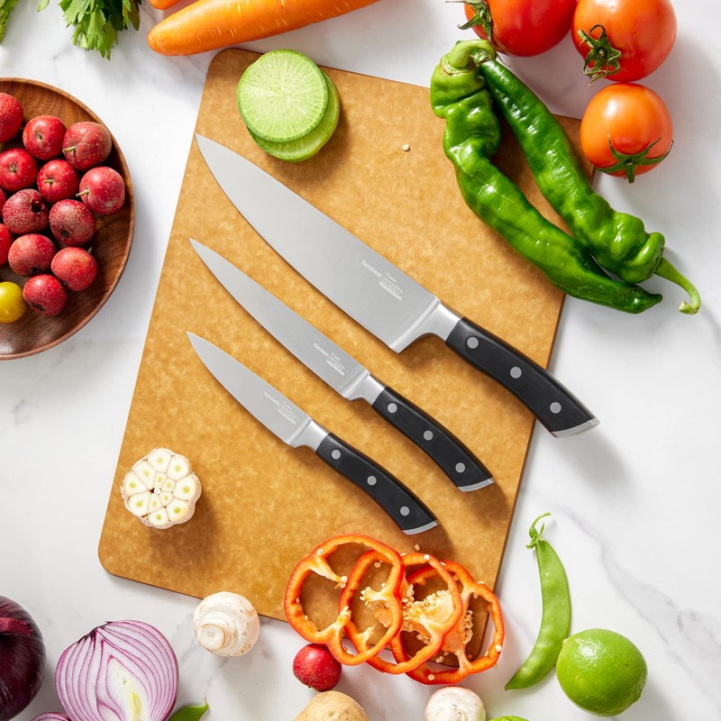 OAKSWARE Kitchen Knife Set 3-Piece, Ultra Sharp Kitchen Knives, Paring