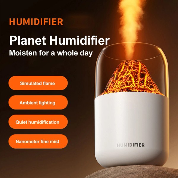 Unbranded Portable Air Humidifier Small Quiet USB Car Volcano Aroma