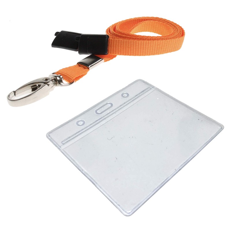 ID Lanyard Neck Strap with Metal Clip and Breakaway Safety