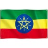 Runesol Ethiopia Flag, 91x152cm, 3ft x 5ft, 4 Grommets, Eyelet