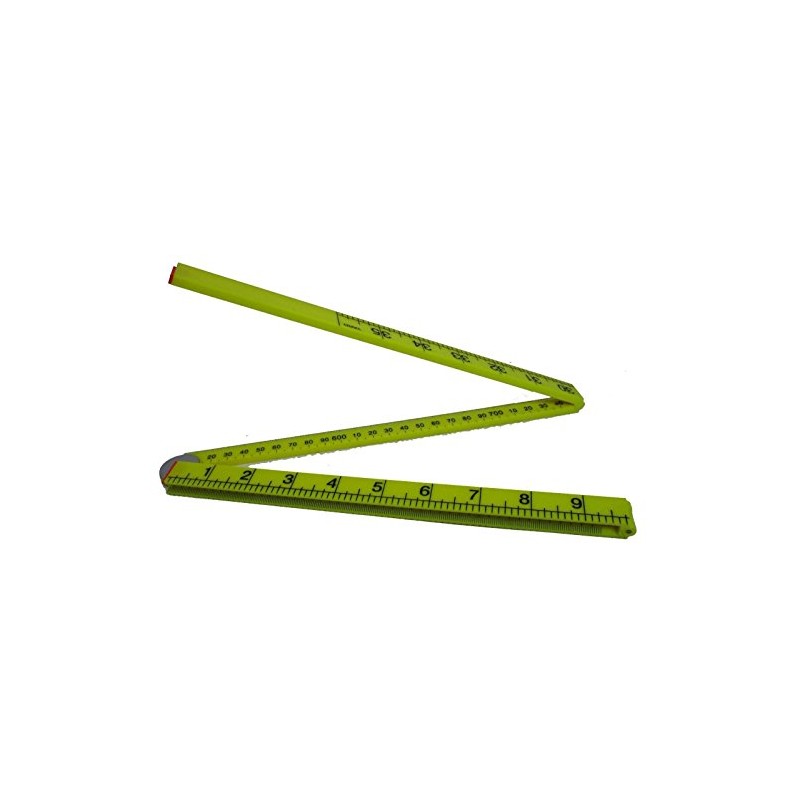 1m / 3ft Easy to Read Folding Plastic Ruler Metric