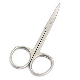 PRECISE CANADA: Stainless Steel Eyebrow Moustache Facial Nose Ear Hair Curved Edge Scissors PC