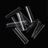 JZK 240x XXXL Clear Half Cover Extra Long Square Nail