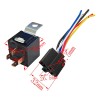 4 Patas Relevador Relay 12v 80a Auto Con Portarelay Soquet