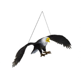 Ravensden Hanging Eagle Flying Rubber Figure - 28cm (2 colours, one sent at random)