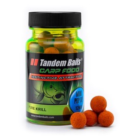 Tandem Baits Carp Food Perfection Mini Pop-Up Pure Krill | Carp Fishing Pop-Ups 12 mm | Carp Fishing Bait | Carp Bait | Carp Fishing Accessories for Monster Fish