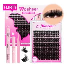 Wosheer Kit De Extensiones Pestañas 8-18mm Pestañas (flirty)