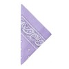 Paisley Bandana Handkerchief 22" x 22" Pure Cotton - Lavender