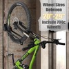 CyclingDeal Bike Wall Mount Rack - Vertical Adjustable Foldable Bicycle