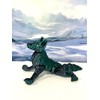 Articulated Wolf 3-D Printed, Small Medium Large Wolf Toy, Black