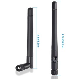 WiFi Antenna 2.4GHz 5GHz 5.8GHz 3dBi Dual-Frequency RP-SMA Male WiFi Antenna(2 Packs), External WiFi Antenna for Network Card USB Adapter WiFi Router