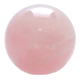 Steinfixx - Premium Rose Quartz Ball with Acrylic Stand, Computer Stone, Healing Stone, Gemstone, Diameter 4 cm, Madagascar