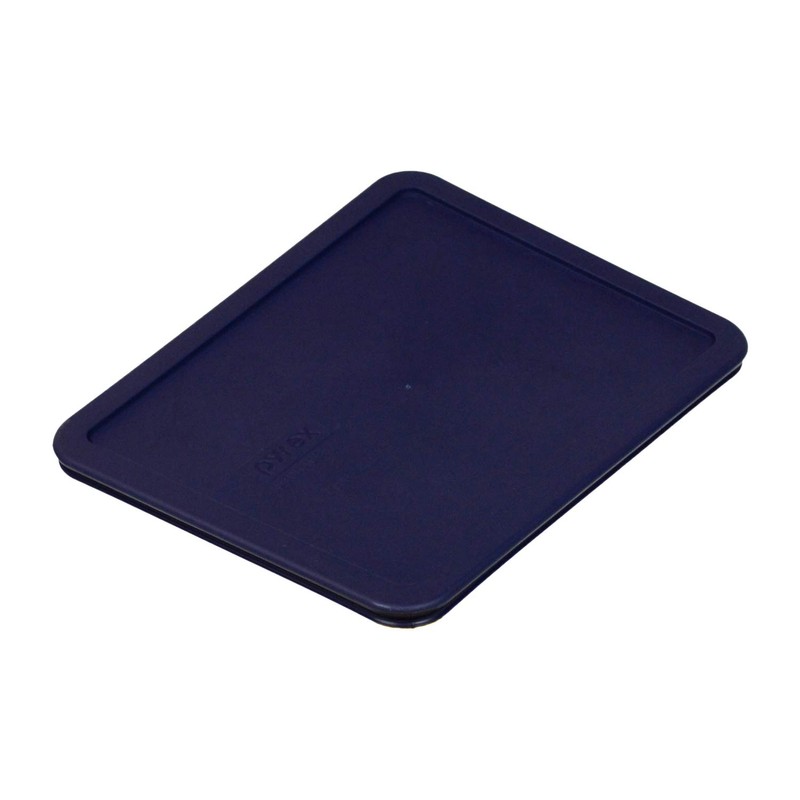 Pyrex 7212 11-Cup Glass Dishes with Dark Blue Lids (2-Pack)
