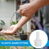 PATIKIL 6 Pack Plastic Hose Barb Reducer Fitting, 2/5" Barb