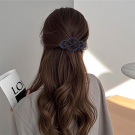 Atoden Flat Hair Clips Barrettes for Thick Thin Fine Hair 6Pcs French Barrette Large Hair Slides Non Slip Strong Hold Clamps Vintage 90s Accessories for Women Girls Gifts