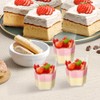 JEPELUS 50Pack 2oz Shooter Cups for Dessert Mini with Spoons,