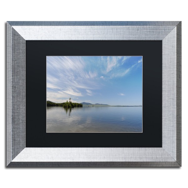 Moosehead Lake by Nicole Dietz, Black Matte, Silver Frame 11x14-Inch