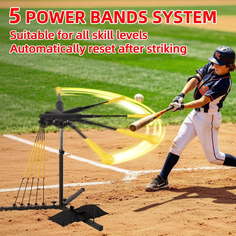 Wiseek 31-43 in Adjustable Batting Swing Trainer. Baseball Hitting Trainer